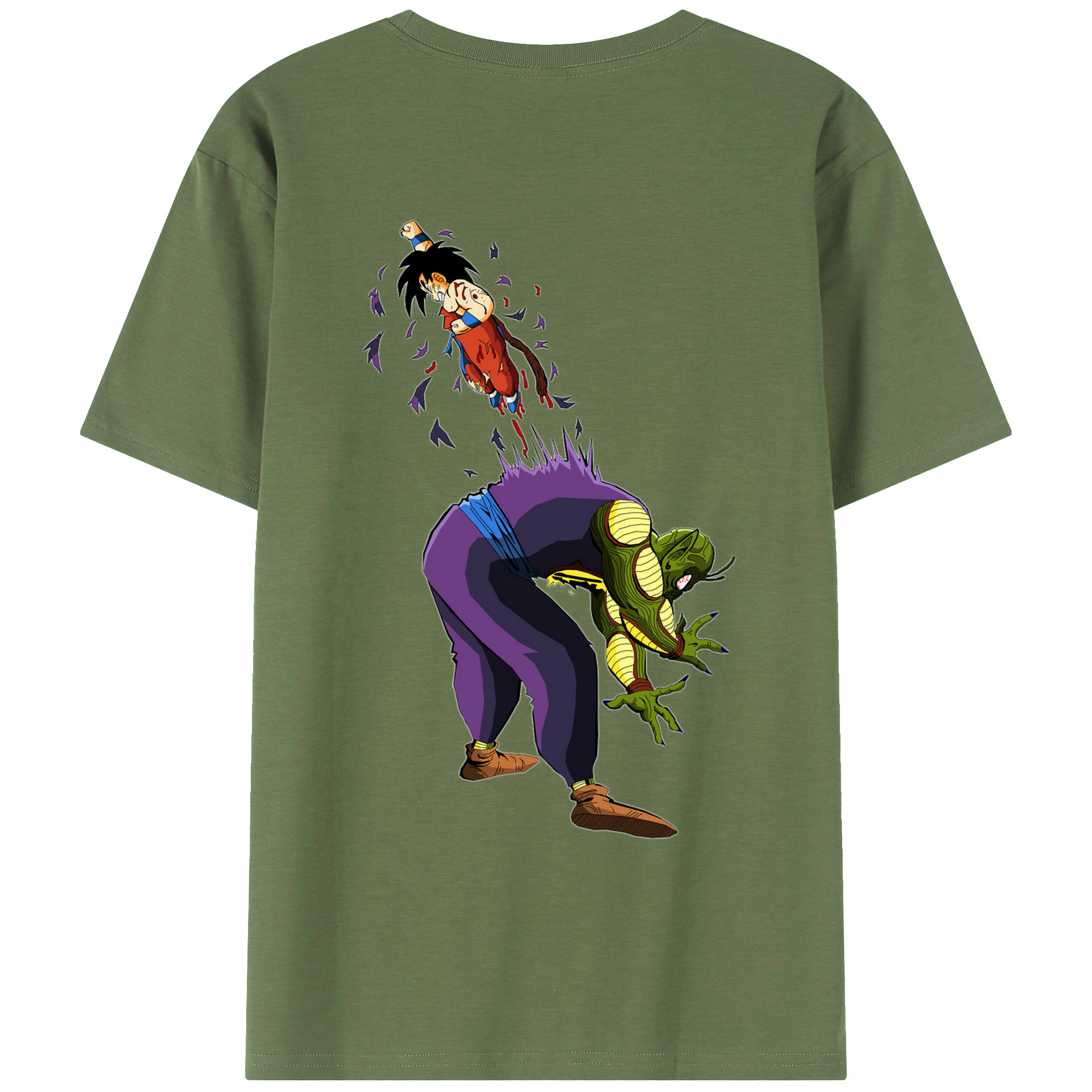 （画像用） ドラゴンボール DRAGON BALL 綿100％ メンズ半袖Tシャツ（バックプリント） 通気性